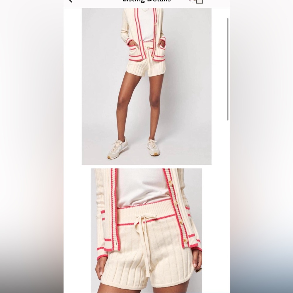 Faherty Varsity Cardigan and Sweater Short Set